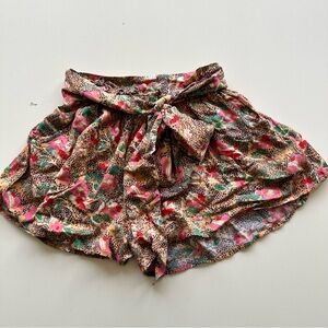 American Eagle Tie-Waist Patterned Shorts